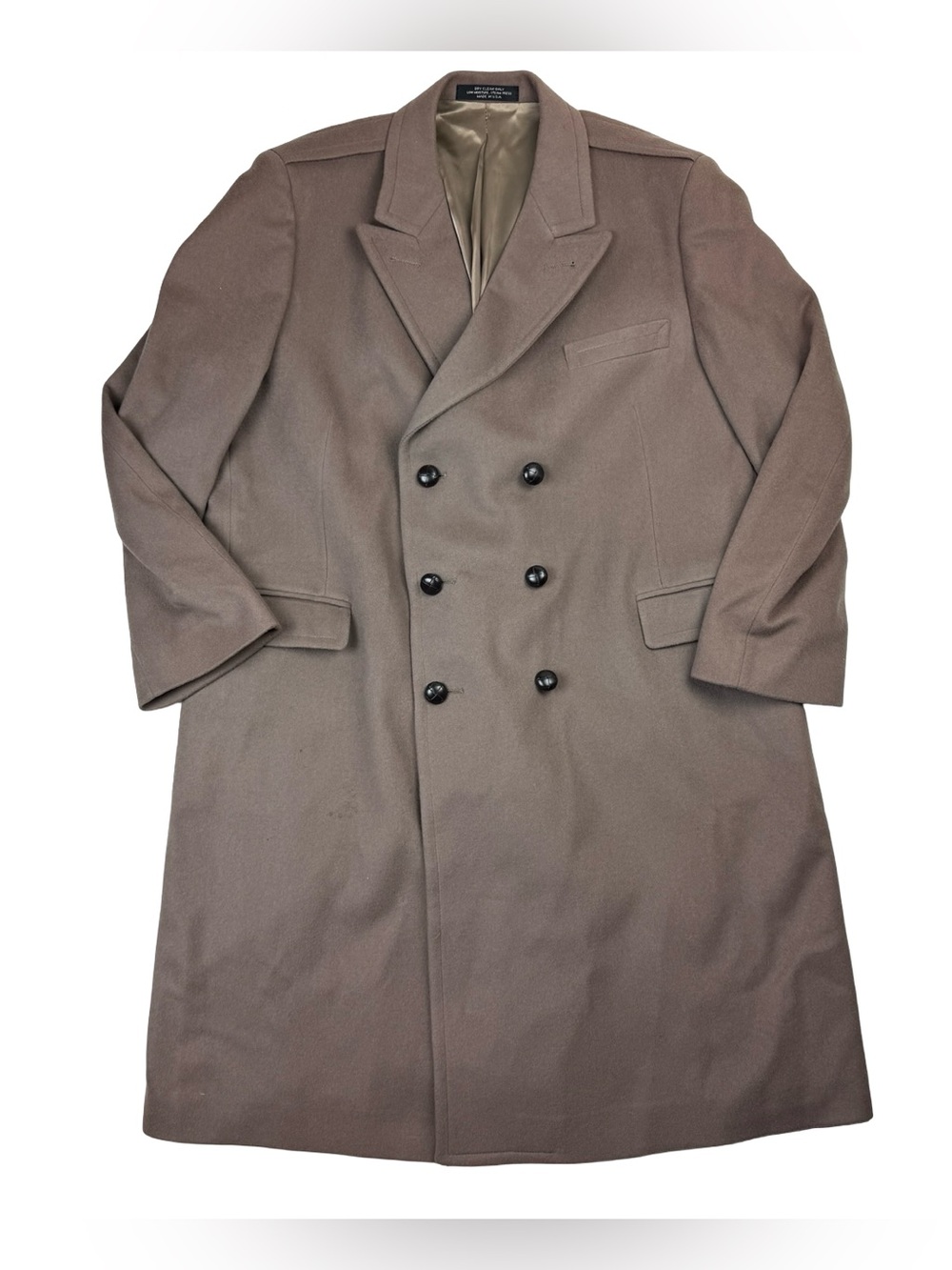 VTG Yves Saint Laurent Trench Coat  100% wool  Beige men’s Made in USA XL 2XL
